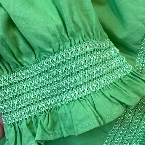 Love the Label Zuri Green Ruffled Blouse - Picture 3 of 6